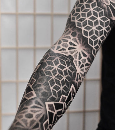 Geometric Sleeve Tattoo - Chris Jones