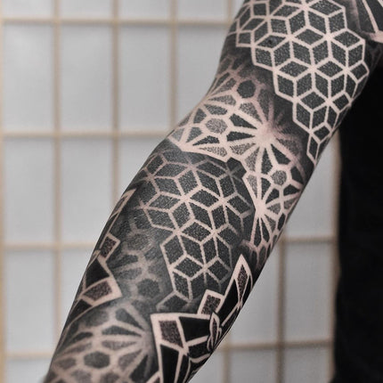 Geometric Sleeve Tattoo - Chris Jones