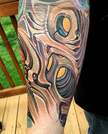 Forearm Biomech Tattoo - Adrian Dominic