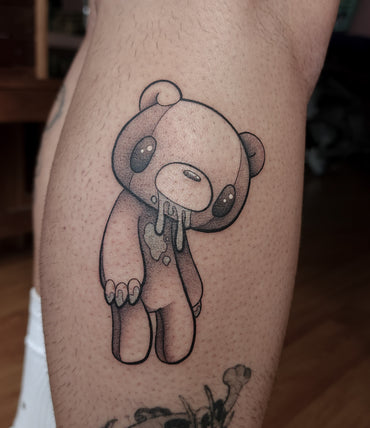 Gloomy Bear Tattoo by Kawaii Tattoo Artist Noodle-Chu Osaurus