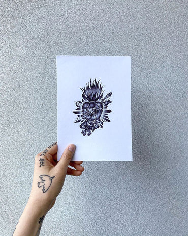 Ballpoint Pen Tattoo Flash - Deanna Lee