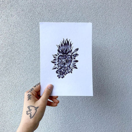Ballpoint Pen Tattoo Flash - Deanna Lee