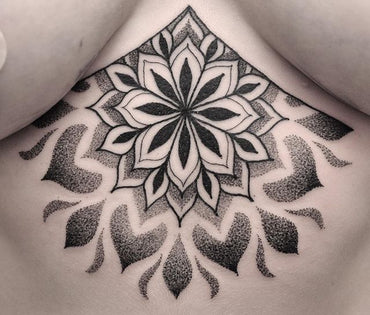 Sternum Mandala Tattoo