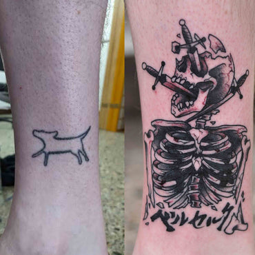 Skeleton Cover Up Tattoo - Wade Johnston