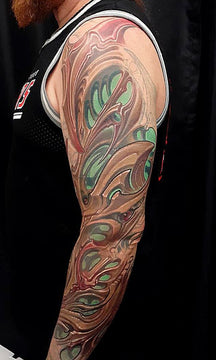 Full Biomech sleeve tattoo - Adrian Dominic