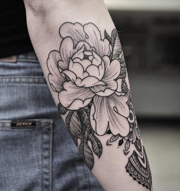 Peony Flower Tattoo