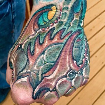 bio organic sleeve tattoo color by Jon von Glahn: TattooNOW
