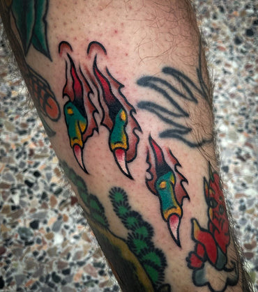 Skin Tear Gap Filler Tattoo by Jimmy Lachmund