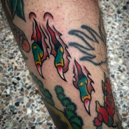 Skin Tear Gap Filler Tattoo by Jimmy Lachmund