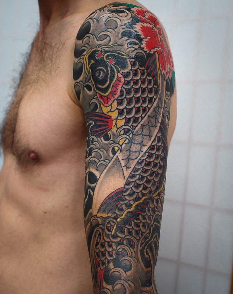 Koi Sleeve by Lachie Grenfell – Vic Market Tattoo