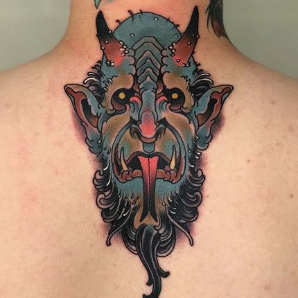 Neo Traditional Demon Tattoo - Adrian Dominic